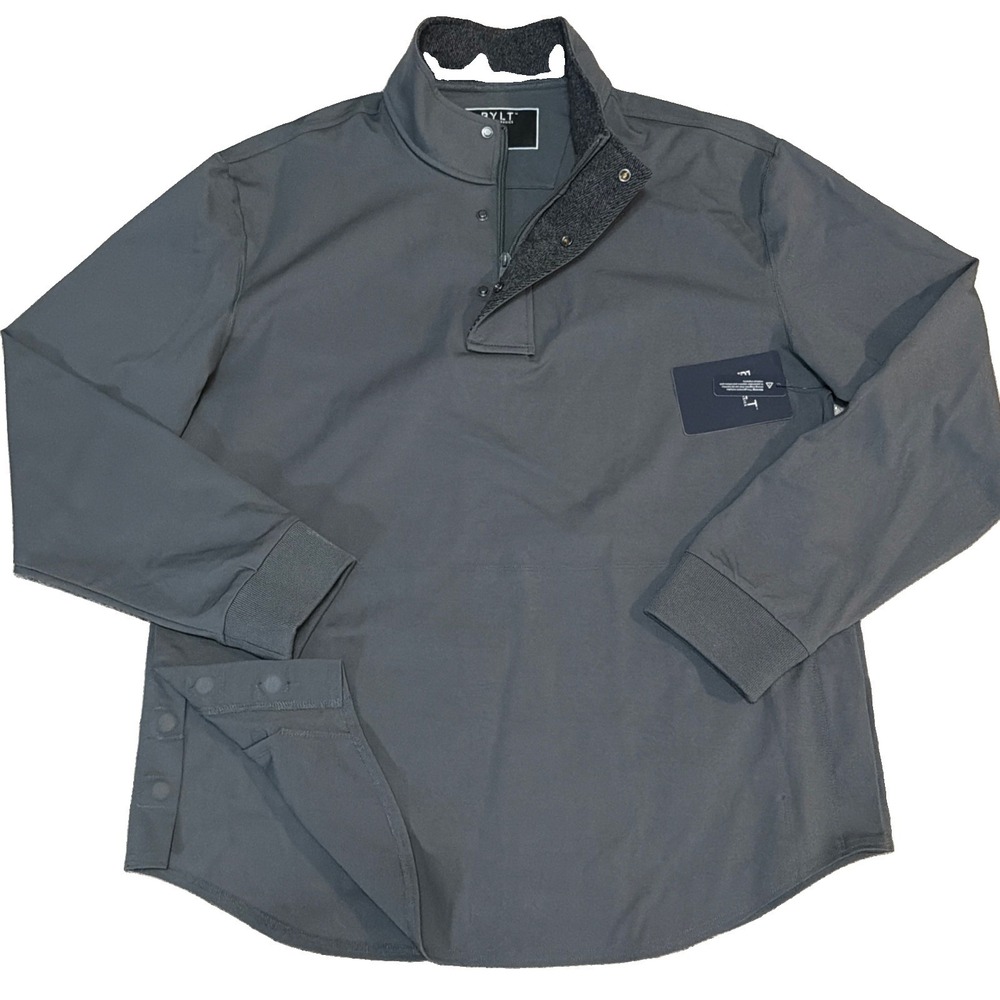 BYLT Elite Fairway Drop-Cut Magnetic Gray Pullover Premium Basic Golf Sz XL